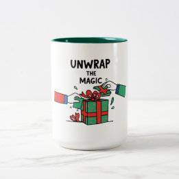 Tasse 2 Couleurs Unwrap the Magic Christmas Gift
