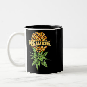 Tasse 2 Couleurs Upside Down Pineapper Swingers Party Retro Bisexua