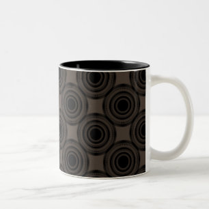 Tasse 2 Couleurs Uptown Trendy Circles Mug, Mocha
