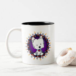 Tasse 2 Couleurs US Juillet 4 Westie