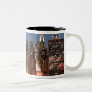 Tasse 2 Couleurs USA, New York, New York, Manhattan : Aérien