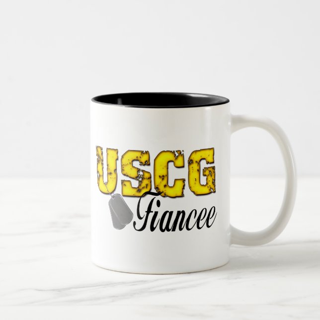 Tasse 2 Couleurs USCG Fiancée (Droit)