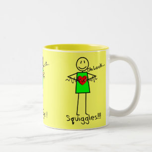 Tasse 2 Couleurs V-Bobard cardiaque de conception de personne de