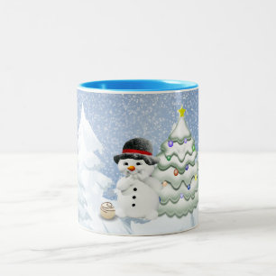 Tasse 2 Couleurs Vacance Chocolat moelleux de la neige des bois