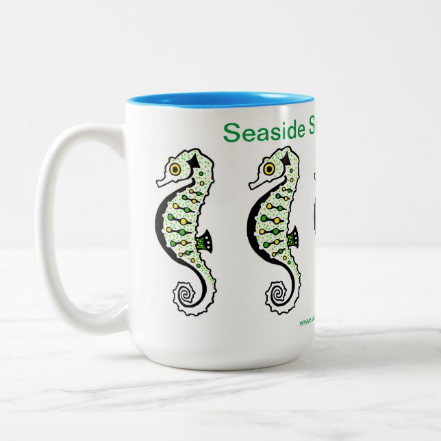 Tasse 2 Couleurs Vacances d'été balnéaire - Seahores (Gauche)