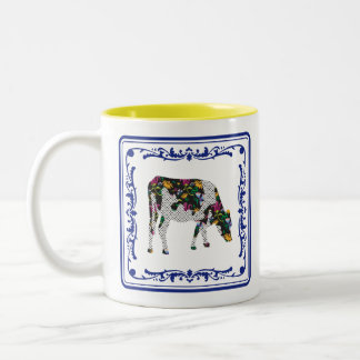 Tasse 2 Couleurs Vache à Frisian, koe de Friese