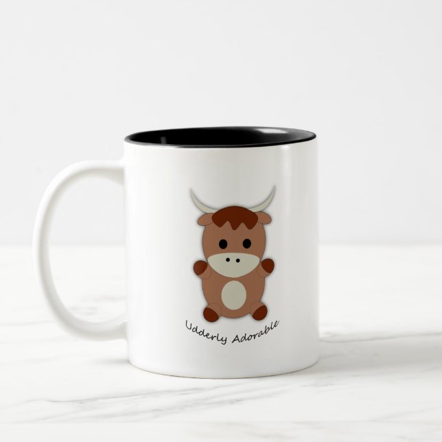 Tasse 2 Couleurs Vache absolument adorable (Gauche)