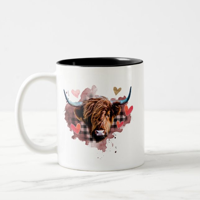 Tasse 2 Couleurs vache de valentine (Gauche)