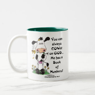 Tasse 2 Couleurs Vache et coccinelle Pas de Vache sur Dieu