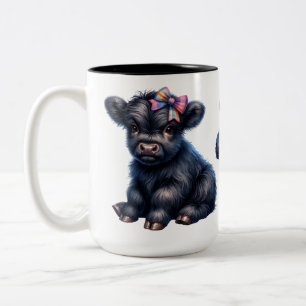 Tasse 2 Couleurs Vache Highland Mignonne