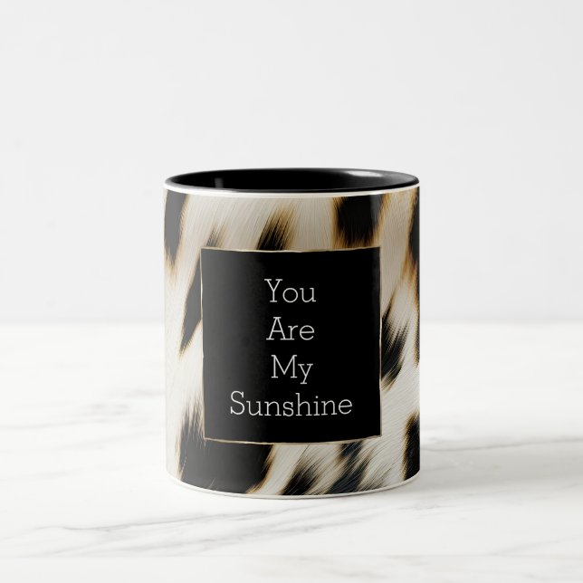 Tasse 2 Couleurs Vachette blanche noire (Centre)