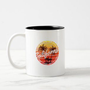 Tasse 2 Couleurs Vague californienne, ambiance estivale de plage