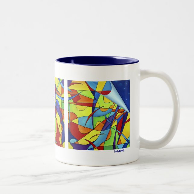 Tasse 2 Couleurs Vaisseau à boire polyvalent (Droit)