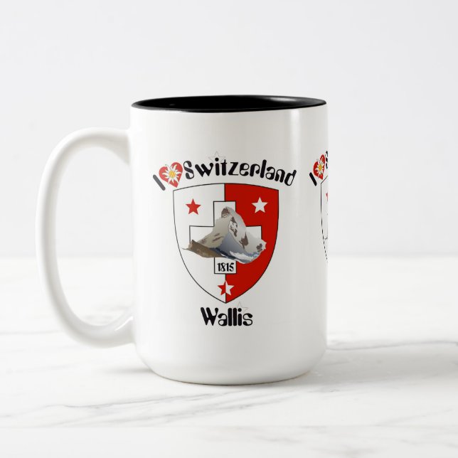Tasse 2 Couleurs Valais (Gauche)
