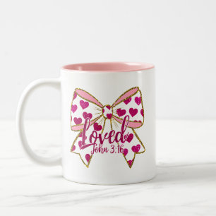 Tasse 2 Couleurs Valentine Coquette Chrétienne 