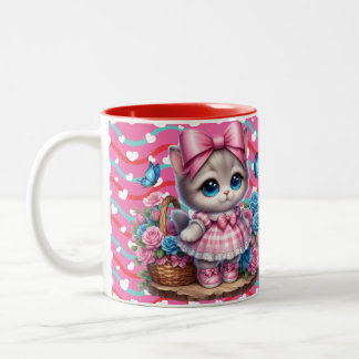 Tasse 2 Couleurs Valentines Day Kitty 