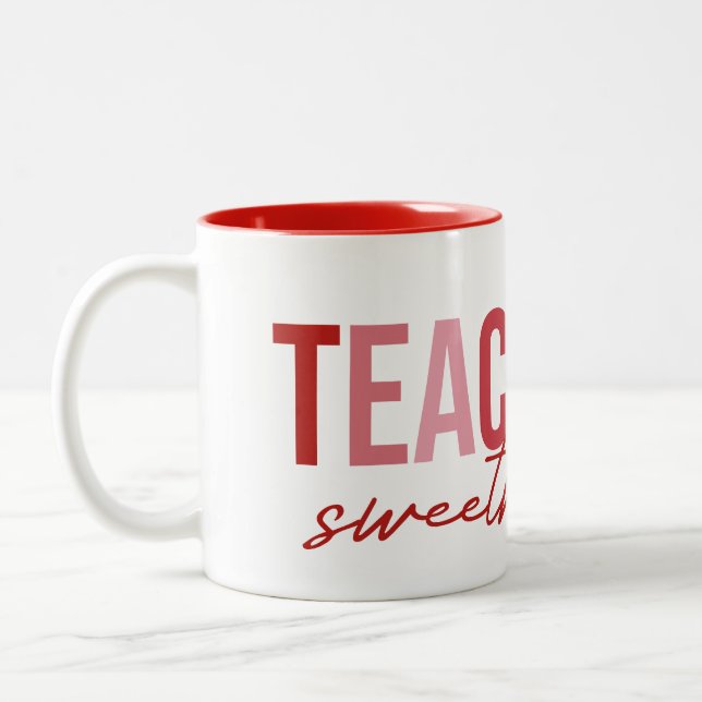 Tasse 2 Couleurs Valentine's Day Teaching Sweethearts Since Year (Gauche)