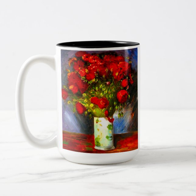 Tasse 2 Couleurs Van Gogh Red Poppies (Gauche)