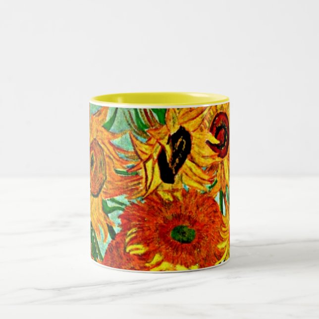 Tasse 2 Couleurs Van Gogh - Tournesols 12 (Centre)