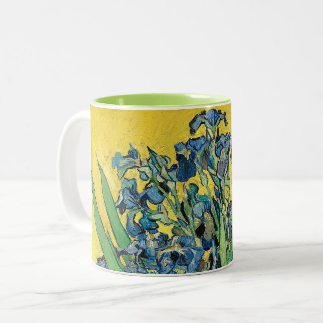 Tasse 2 Couleurs Vase avec Irises, Vincent Van Gogh (Devant gauche)