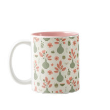Vase florale souple Motif — Accent rose pâle
