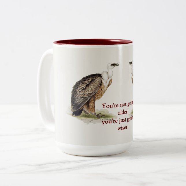 Tasse 2 Couleurs Vautour du Griffon (Devant gauche)