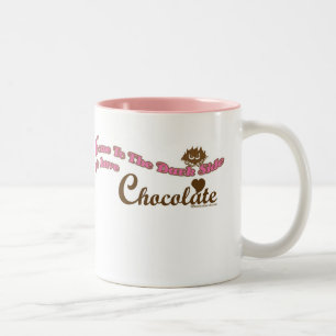 Tasse 2 Couleurs Venez au côté en noir, nous prenons le chocolat