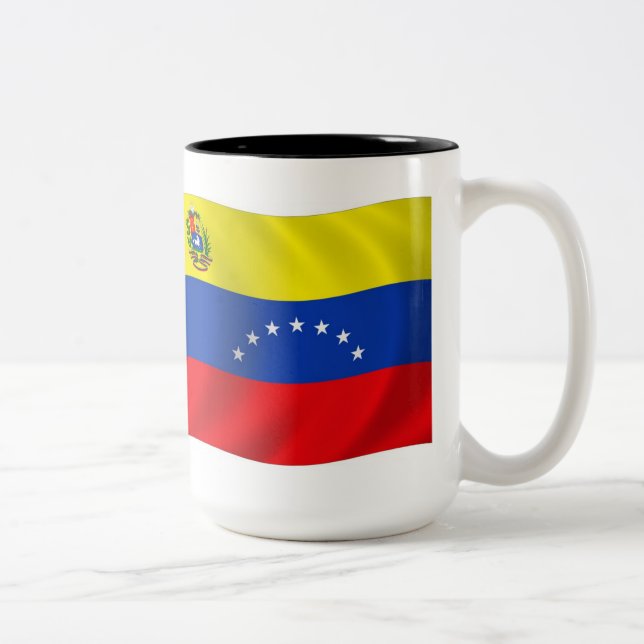 Tasse 2 Couleurs Vénézuéla Drapeau (Droit)