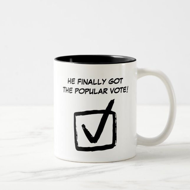 Tasse 2 Couleurs Verdict drôle de culpabilité de Trump (Droit)