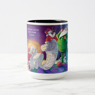 Tasse 2 Couleurs Vérifier deux fois Père Noël