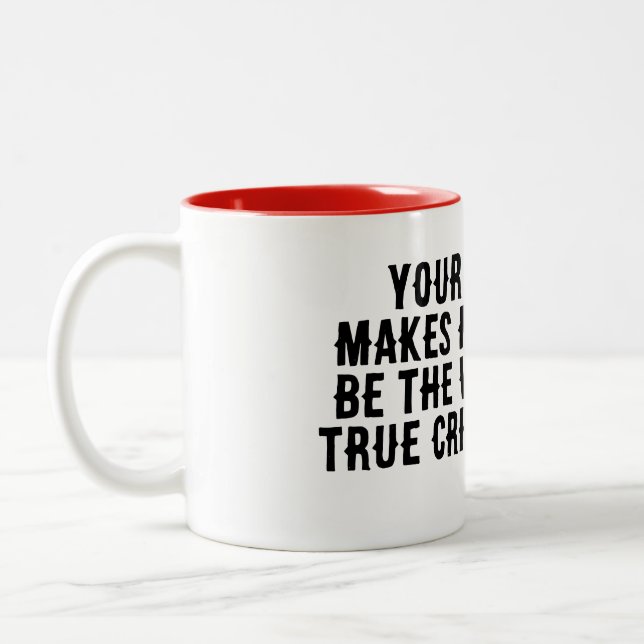 Tasse 2 Couleurs Véritable crime ronfle (Gauche)