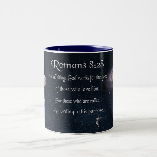 Tasse 2 Couleurs verset de la Bible (Centre)