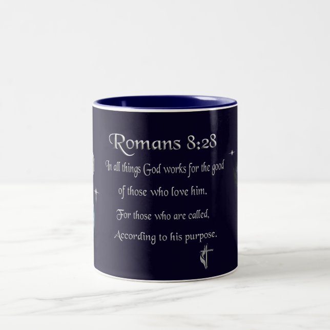 Tasse 2 Couleurs verset de la Bible (Centre)