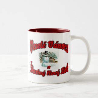 Tasse 2 Couleurs Veselé Vánoce un Šťastný Nový Rok