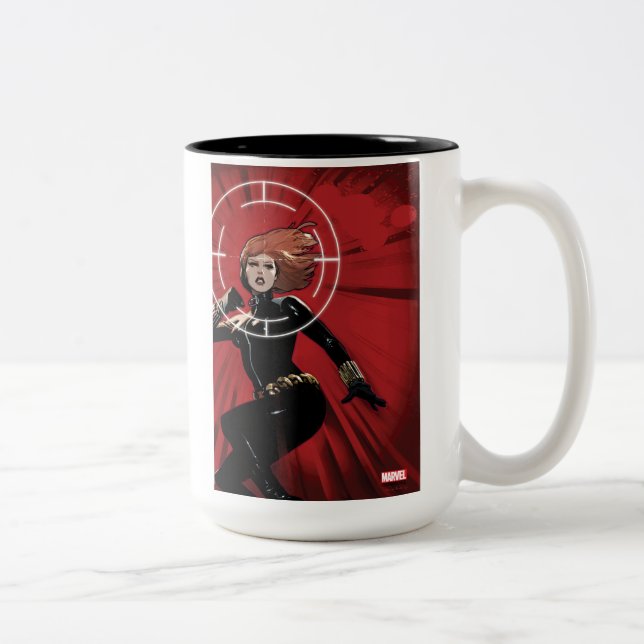 Tasse 2 Couleurs Veuve noire ciblée (Droit)