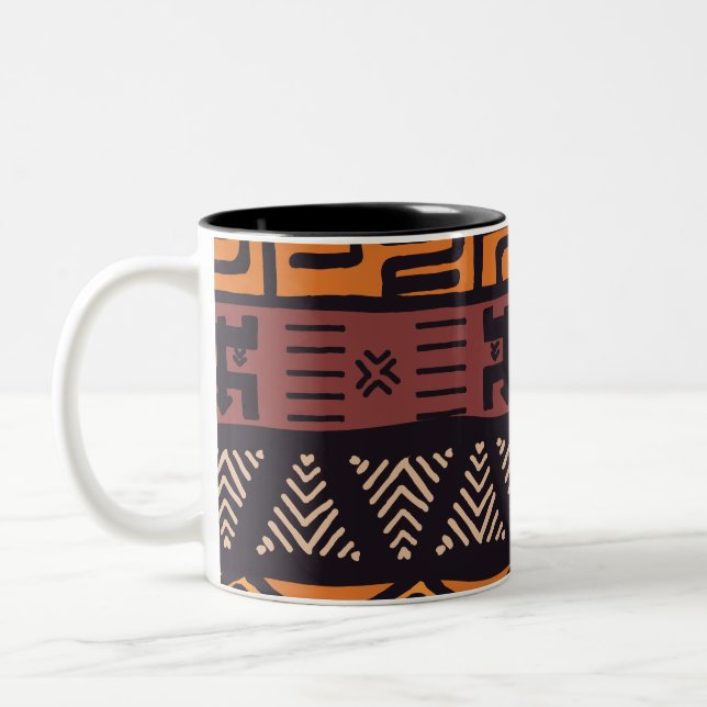Tasse 2 Couleurs Vibes Africaines Ethniques En Style Bohème (Gauche)