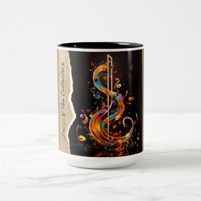 Tasse 2 Couleurs Vibes de jazz (Centre)