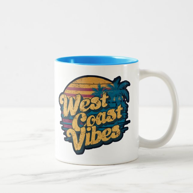 Tasse 2 Couleurs Vibes de la côte ouest (Droit)