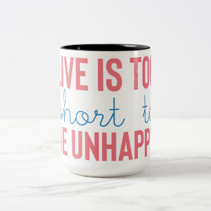 Tasse 2 Couleurs Vibes positives   Devis motivationnel