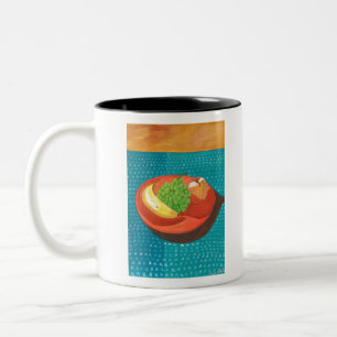 Tasse 2 Couleurs Vie morte - Fruit sur la plaque