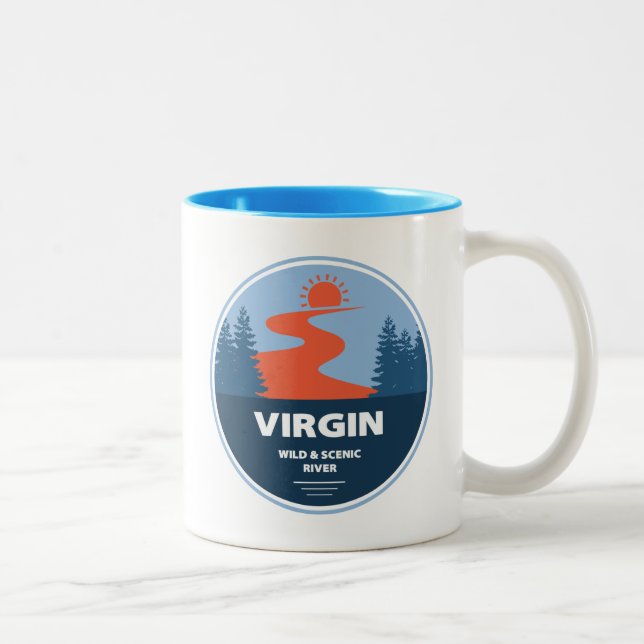 Tasse 2 Couleurs Vierge sauvage et rivière Pittoresque Utah (Droit)