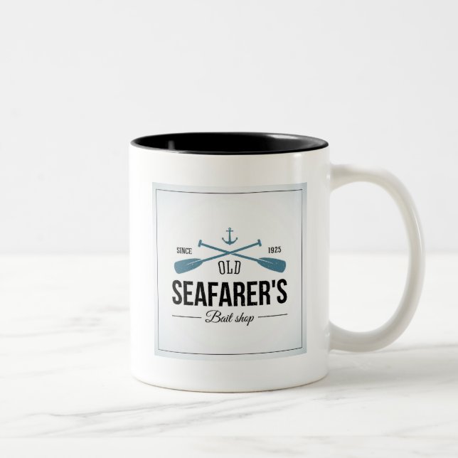 Tasse 2 Couleurs Vieux magasin d'amorce de marins (Droit)