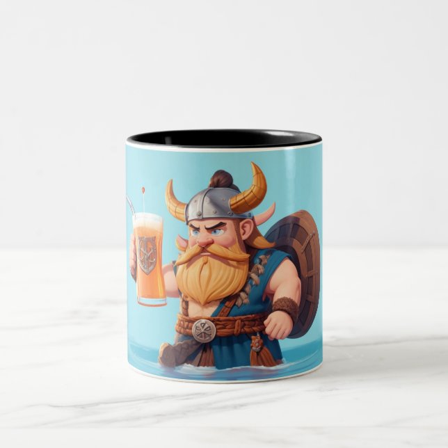 Tasse 2 Couleurs Viking Man Drier Beer (Centre)