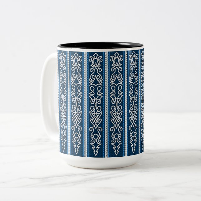 Tasse 2 Couleurs Viking pattern (Devant gauche)