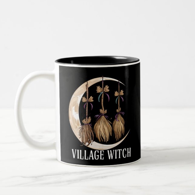 Tasse 2 Couleurs Village Witch gothique Occulte Wicca Pagan Nature (Gauche)