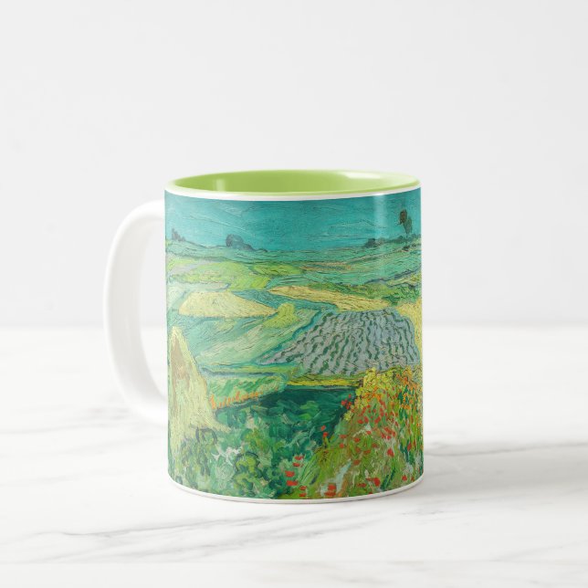 Tasse 2 Couleurs Vincent van Gogh - Champs de blé près d'Auvers (Devant gauche)
