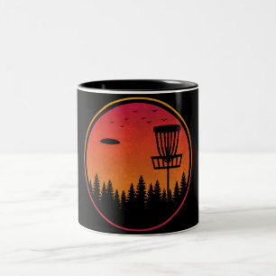 Tasse 2 Couleurs Vintage Disk Golf Frolf Frisbee Player Retro