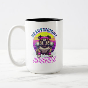 Tasse 2 Couleurs Vintage English Bulldog Athletic Club - Chien Rétr