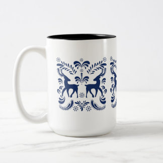 Tasse 2 Couleurs Vintage Inspired Folklore Ceramic Coffee Cup