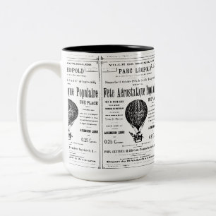 Tasse 2 Couleurs Vintage montgolfière